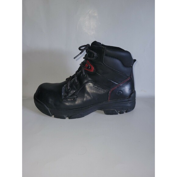 Wolverine Womens MERLIN Black Composite Safety Toe Leather WP Work Boots S 9.5 W main image 6